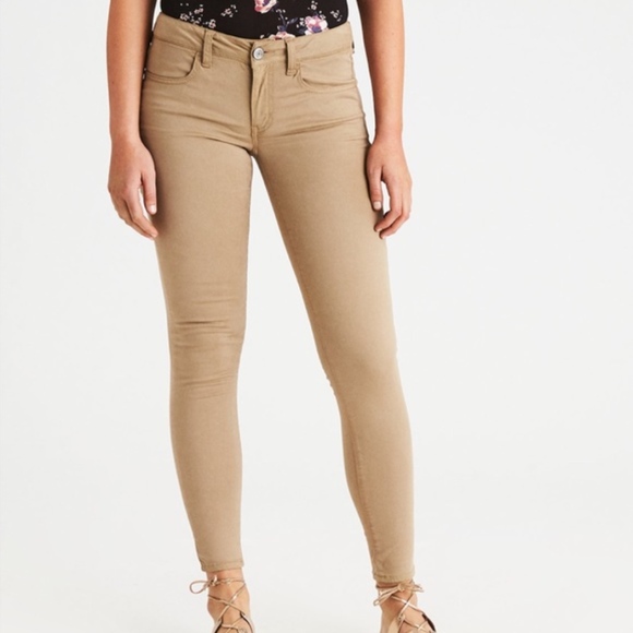 american eagle stretch khakis
